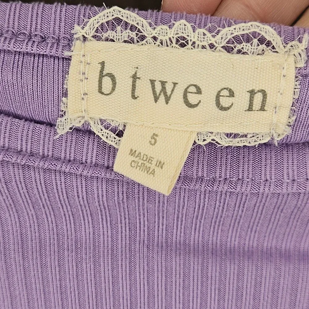 Btween Purple Plaid Girls Dress Size 5